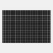 Modernes Minimalistisches Schwarz und Weiß Geschenkpapier Set (Vorderseite 2)