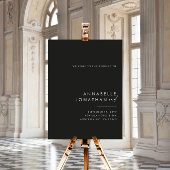 Modernes, minimalistisches Schwarz-Weiß-Budget Poster