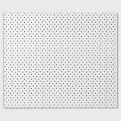 Modernes Minimalistisches Schwarz-Weiß-Dreieck-Mus Geschenkpapier (Flach)