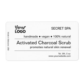 Modernes, Minimalistisches Schwarz-Weiß-Hautpflege