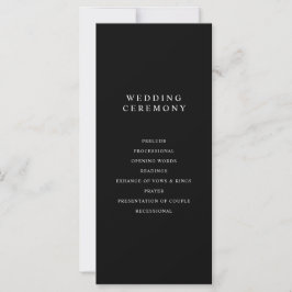 Modernes Minimalistisches Schwarz-Weiß-Hochzeitspr