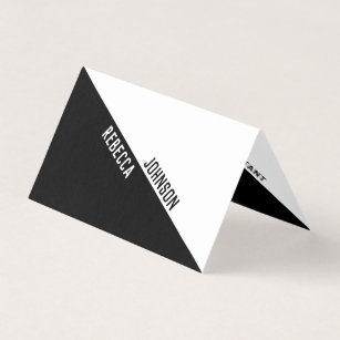 Modernes Minimalistisches Schwarz-weiß - Visitenka Visitenkarten