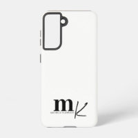 Modernes Minimalistisches Schwarz-weißes Monogramm