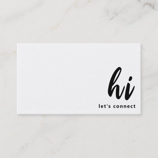 Modernes Minimalistisches Schwarz-weißes QR-Netzwe Visitenkarte (Vorderseite)