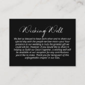 Modernes Minimalistisches Schwarz wünschenswert gu Begleitkarte (Vorderseite)