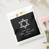 Modernes Minimalistisches Schwarzes Bar Bat Mitzva Geschenktütchen (Versiegelt)