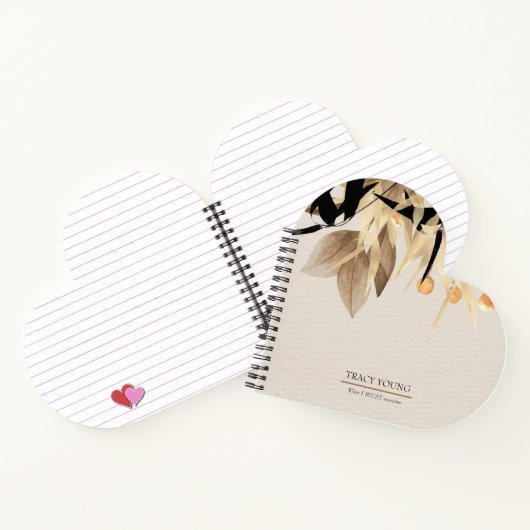 Modernes, Minimalistisches Schwarzes Gold Notizblock (Innenseite)