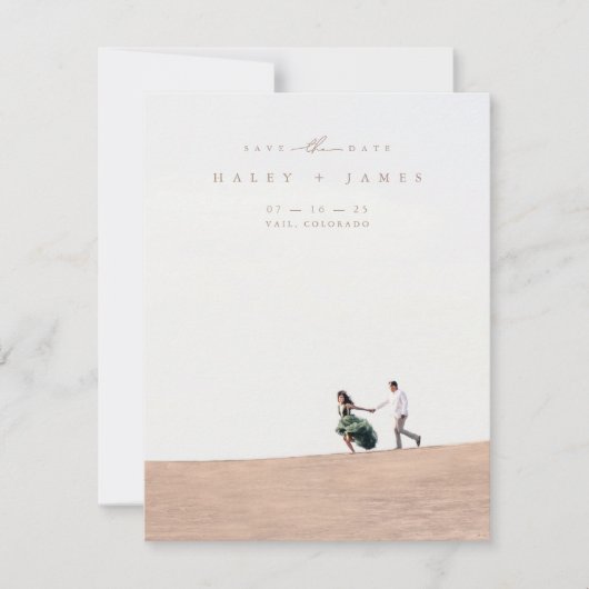 Modernes Minimalistisches Script 2 Foto Save the D (Vorderseite)