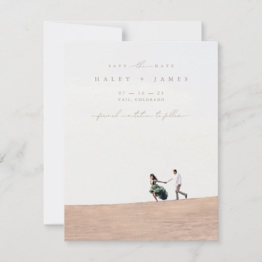 Modernes Minimalistisches Script 2 Foto Save the D (Vorderseite)