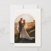 Modernes Minimalistisches Script Arch Foto Danke K (Vorderseite)