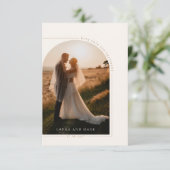 Modernes Minimalistisches Script Arch Foto Danke K (Stehend Vorderseite)