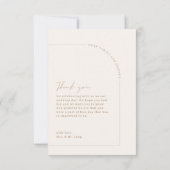 Modernes Minimalistisches Script Arch Foto Danke K (Rückseite)