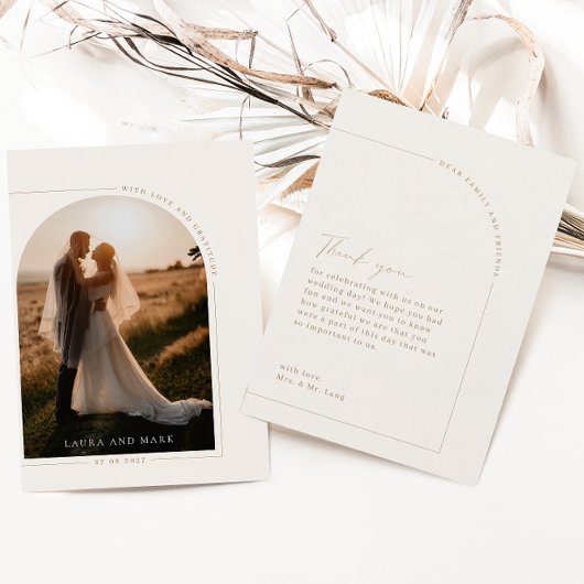 Modernes Minimalistisches Script Arch Foto Danke K