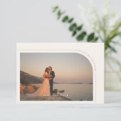 Modernes Minimalistisches Script Arch Foto Danke K (Stehend Vorderseite)