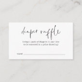 Modernes Minimalistisches Script-Baby-Duschdusche- Begleitkarte (Vorderseite)