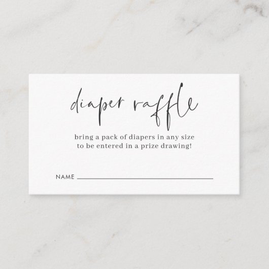 Modernes Minimalistisches Script-Baby-Duschdusche- Begleitkarte (Vorderseite)