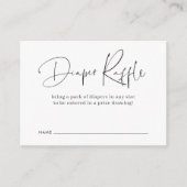 Modernes Minimalistisches Script-Baby-Duschdusche- Begleitkarte (Vorderseite)