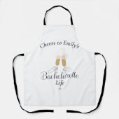 Modernes Minimalistisches Script Bachelorette Indi Schürze (Vorderseite)