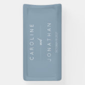 Modernes Minimalistisches Script Custom Wedding Du Banner (Vertikal)