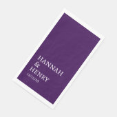 MODERNES MINIMALISTISCHES SCRIPT CUSTOM WEDING SERVIETTE (Ecke)