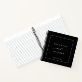 Modernes Minimalistisches Script Elegante Wedding  Notizblock (Innenseite)