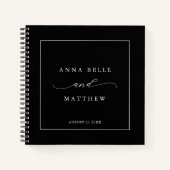 Modernes Minimalistisches Script Elegante Wedding  Notizblock (Vorderseite)
