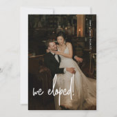 Modernes, minimalistisches Script-Foto Ankündigung (Vorderseite)