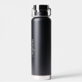 Modernes Minimalistisches Script-Hochzeitsskript-B Trinkflasche (Rückseite)