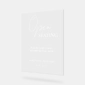Modernes Minimalistisches Script-Hochzeitssymbol Acrylschild (Winkel)