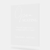 Modernes Minimalistisches Script-Hochzeitssymbol Acrylschild (Winkel)