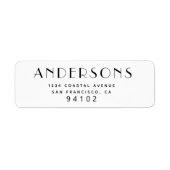 Modernes Minimalistisches Script-Rücksendekennzeic (Vorne)