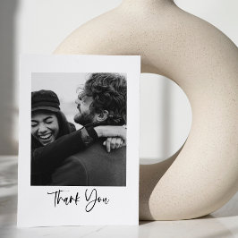 Modernes Minimalistisches Script Typografy Wedding Dankeskarte