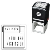 Modernes Minimalistisches Simple Ex Libris Buchzei Permastempel (Beispiel)