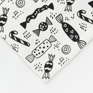Modernes Minimalistisches skandinavisches Bonbon Fleecedecke