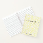 Modernes Minimalistisches Skript Botanisches Rezep Notizblock (Innenseite)