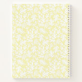 Modernes Minimalistisches Skript Botanisches Rezep Notizblock (Rückseite)