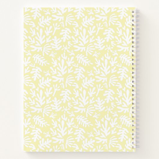 Modernes Minimalistisches Skript Botanisches Rezep Notizblock (Rückseite)