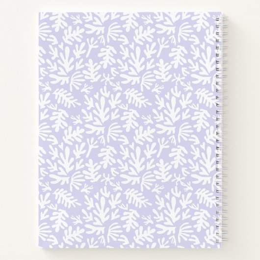 Modernes Minimalistisches Skript Botanisches Rezep Notizblock (Rückseite)