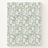 Modernes Minimalistisches Skript Botanisches Rezep Notizblock (Rückseite)