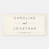 Modernes Minimalistisches Skript - Eigene Hochzeit Banner (Horizontal)