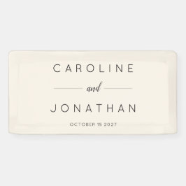 Modernes Minimalistisches Skript - Eigene Hochzeit Banner