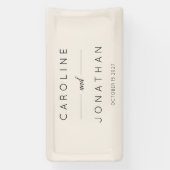 Modernes Minimalistisches Skript - Eigene Hochzeit Banner (Vertikal)