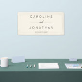 Modernes Minimalistisches Skript - Eigene Hochzeit Banner (Messe)