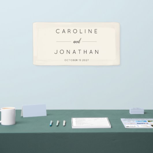 Modernes Minimalistisches Skript - Eigene Hochzeit Banner (Messe)