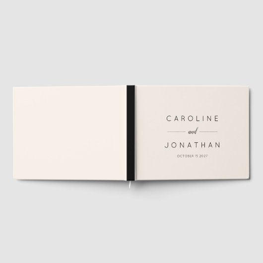 Modernes Minimalistisches Skript - Eigene Hochzeit Gästebuch (Voll)