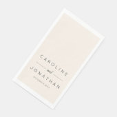 Modernes Minimalistisches Skript - Eigene Hochzeit Serviette (Ecke)