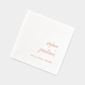 Modernes Minimalistisches Skript | Gold Servietten Mit Folie (Links)