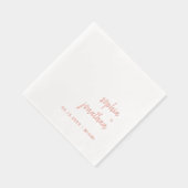 Modernes Minimalistisches Skript | Gold Servietten Mit Folie (Rechts)