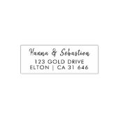 Modernes Minimalistisches Skript| Hochzeitsstiftun Permastempel (Design)