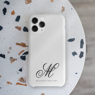 Modernes Minimalistisches Skript Schwarz-weiß Mit Case-Mate iPhone Hülle